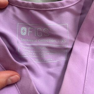 Figs Technical Collection Lilac Scrub Top XS